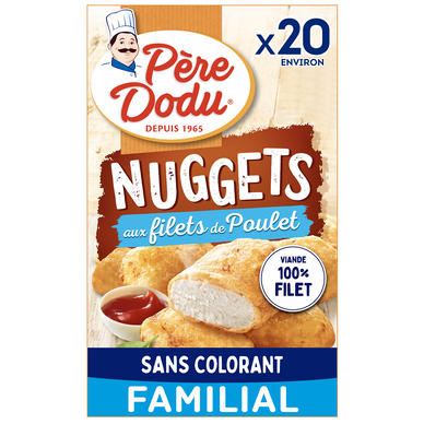 Nuggets de poulet familial, PERE DODU, étui 400g
