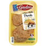 Pané de dinde, LE GAULOIS, 2 pièces, barquette, 200g