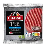 Steak haché pur boeuf 5%MG CHARAL - 130g