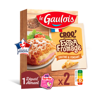 Croqs extra fromage, LE GAULOIS, 2 pièces, 200g