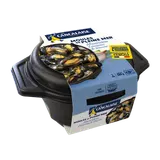 Cocotte moule cuite, Mytilus Edulis, cuisiné marinière, Transformé enFrance, barquette 500g