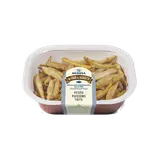 Petits poissons frits, transformé en Italie, barquette 120g.