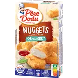 Nuggets aux filets de poulet -25% de sel, PERE DODU, étui 200g