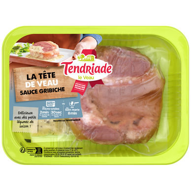 Tête de veau sauce Gribiche, TENDRIADE, Barquette 300g