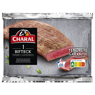 Viande Bovine Bifteck *** à griller CHARAL - 1 pièce