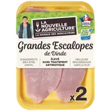 Grande escalope dinde, LA NOUVELLE AGRICULTURE, France, 2 pièces