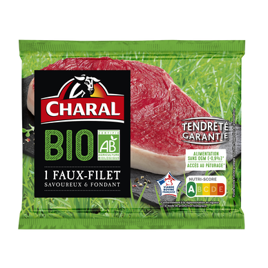 Viande Bovine Faux filet BIO *** à griller CHARAL - 1 pièce