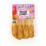 Aiguillette poulet indian curry, Maître Coq, France, barquette 250g