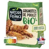 Grignotte de poulet rôti, BIO, NATURE DE FRANCE, sachet, 250g