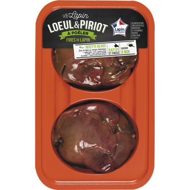 Foie de lapin, LOEUL ET PIRIOT, 4 pièces