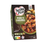 Porc au caramel, VPF, TENDRE ET PLUS, France, barquette, 350g