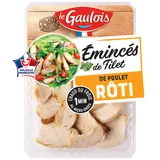 Emincé filet de poulet roti nature, LE GAULOIS, France, barquette, 180g