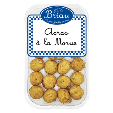 Acras à la morue Créole, transformés en France, Barquette de 200g