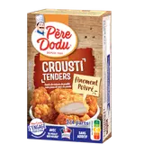 Crousti Tenders Finement poivré hauts de cuisse de poulet, PERE DODU,France, étui, 380G