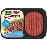 Steak haché,Ultra savoureux, 5% Matière grasse, SOCOPA, France, Les 2steacks - barquette 200g