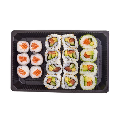 CALIFORNIA SAUMON/MAKI MIXTE SUSHI MARKET-18 PIECES
