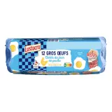 LUSTUCRU SELECTION Oeufs de poules élevées au sol gros calibre datés du jour de ponte