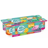 LES 300 LAITIERS BIO Yaourt brassé abricot fraise myrtille mangue