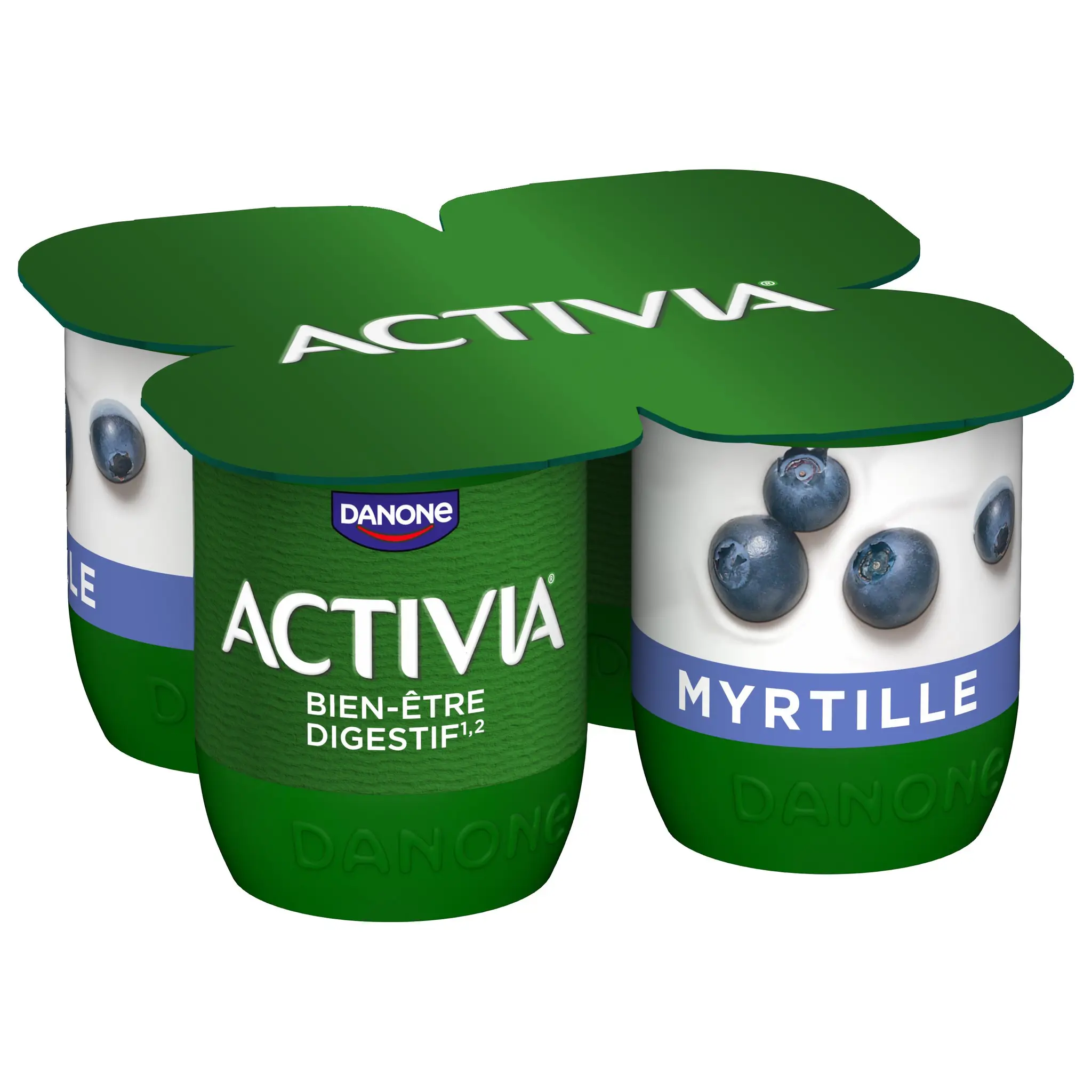 ACTIVIA Yaourts aux fruits bifidus myrtille
