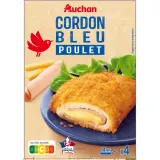 AUCHAN Cordons bleus de poulet