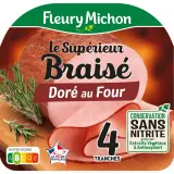 FLEURY MICHON Jambon braisé doré au four sans nitrite