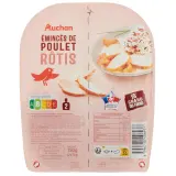 AUCHAN Emincés de poulet rôti