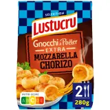 LUSTUCRU Gnocchi à poêler extra mozzarella chorizo
