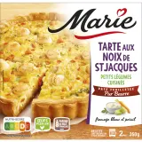 MARIE Tarte aux noix de st Jacques et petits légumes cuisinés