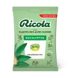 RICOLA Bonbons suisses aux plantes sans sucres à l'eucalyptus