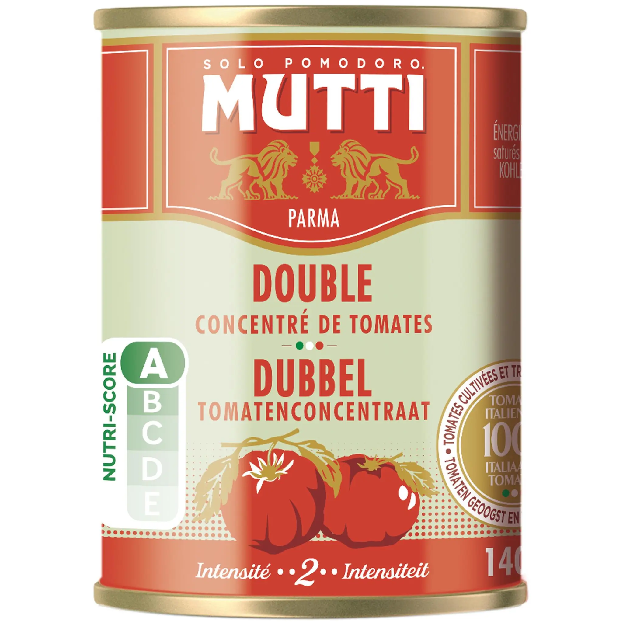MUTTI Double concentré de tomates sans résidu pesticide