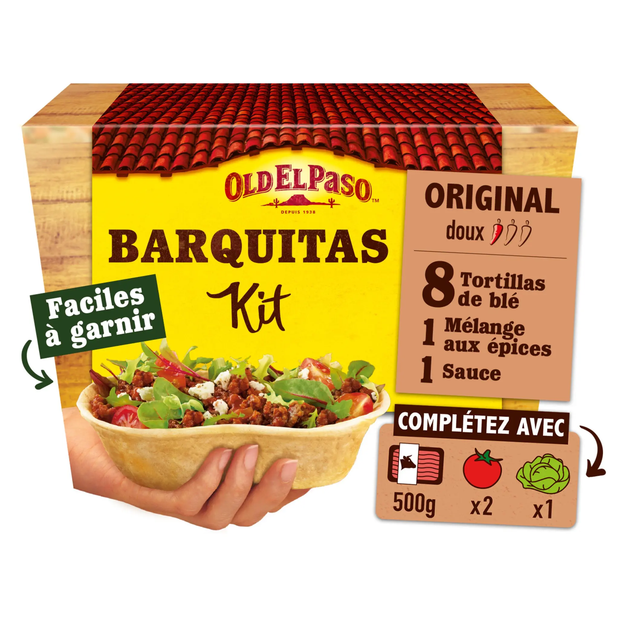 OLD EL PASO Kit barquitas doux