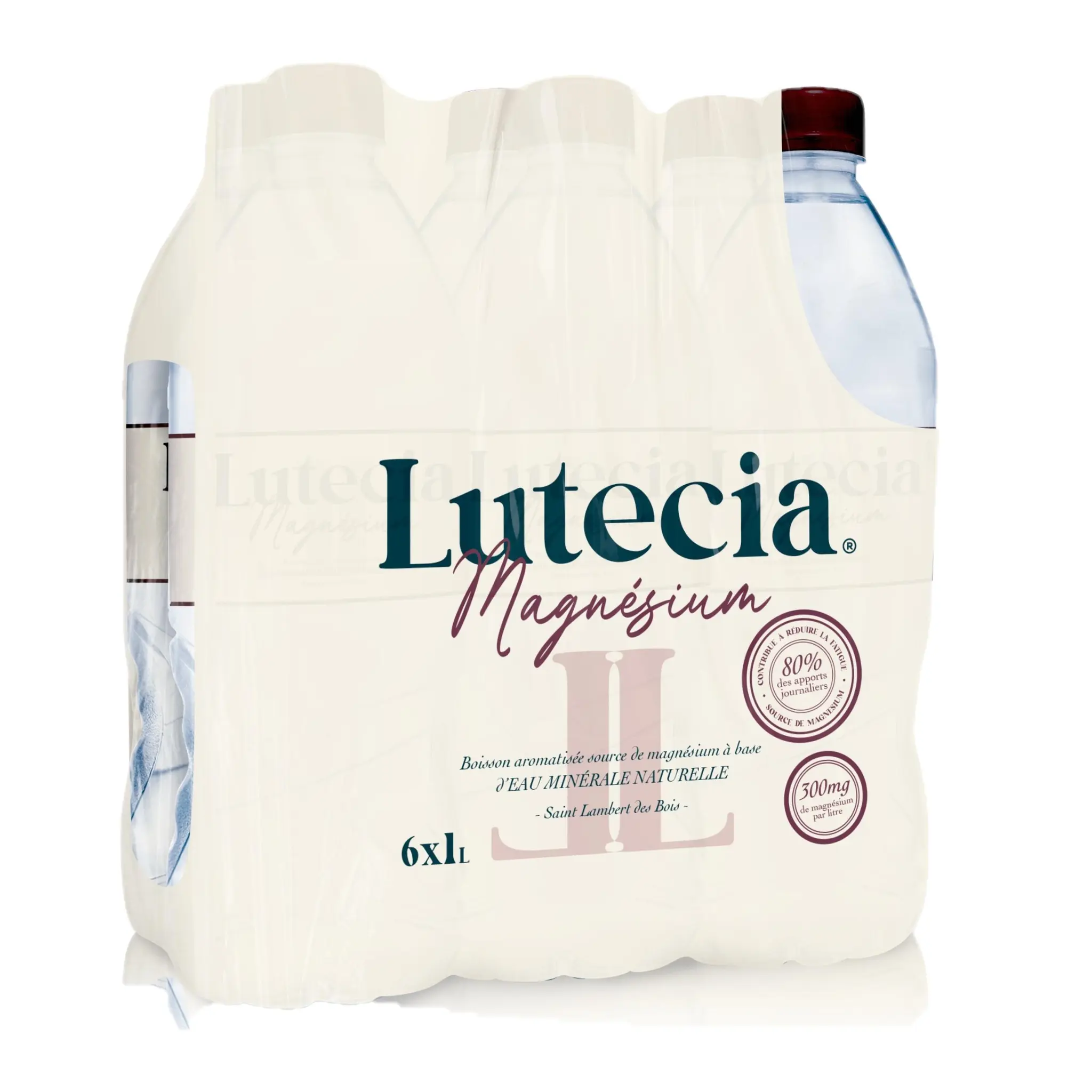 LUTECIA Boisson à base d'eau minérale aromatisée source de magnésium