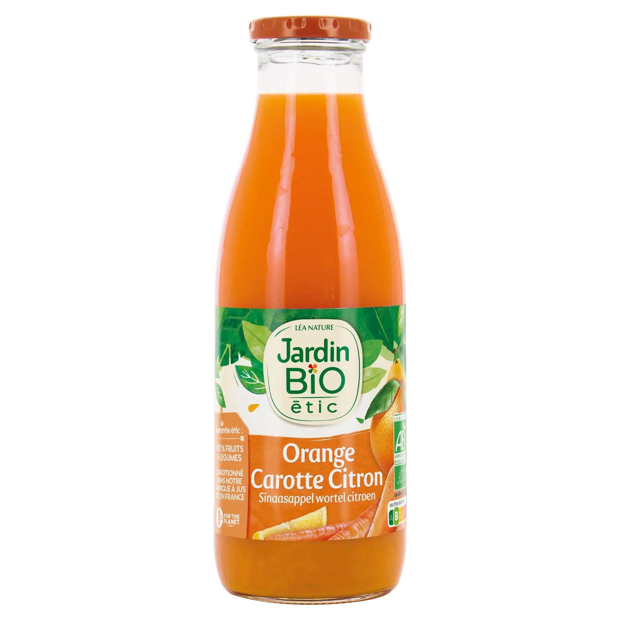 JARDIN BIO ETIC Jus d'orange carotte et citron bio