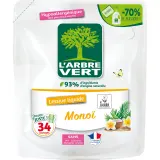L'ARBRE VERT Lessive liquide hypoallergénique écologique ecolabel monoï