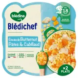 BLEDINA Blédichef Assiette butternut pâtes cabillaud dès 18 mois