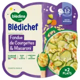 BLEDINA Blédichef Assiette courgettes et macaronis dès 12 mois
