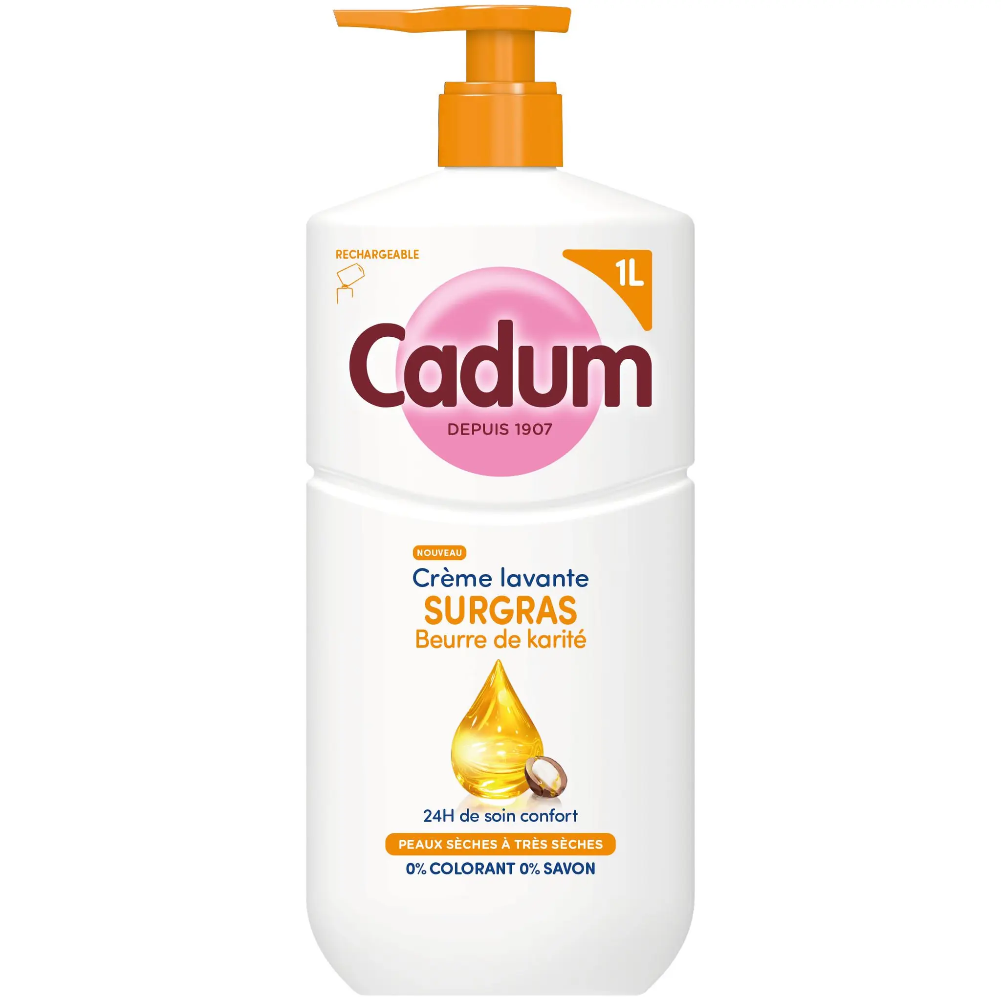 CADUM Crème lavante surgras au beurre de karité