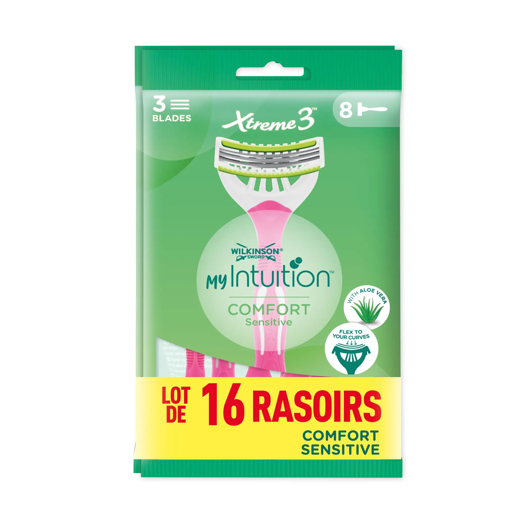 WILKINSON Xtreme 3 rasoirs jetables sensitive confort pour femme