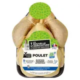 La Nouvelle Agriculture Poulet Jaune Entier Prêt à Cuire Bleu Blanc Coeur, 1,3kg