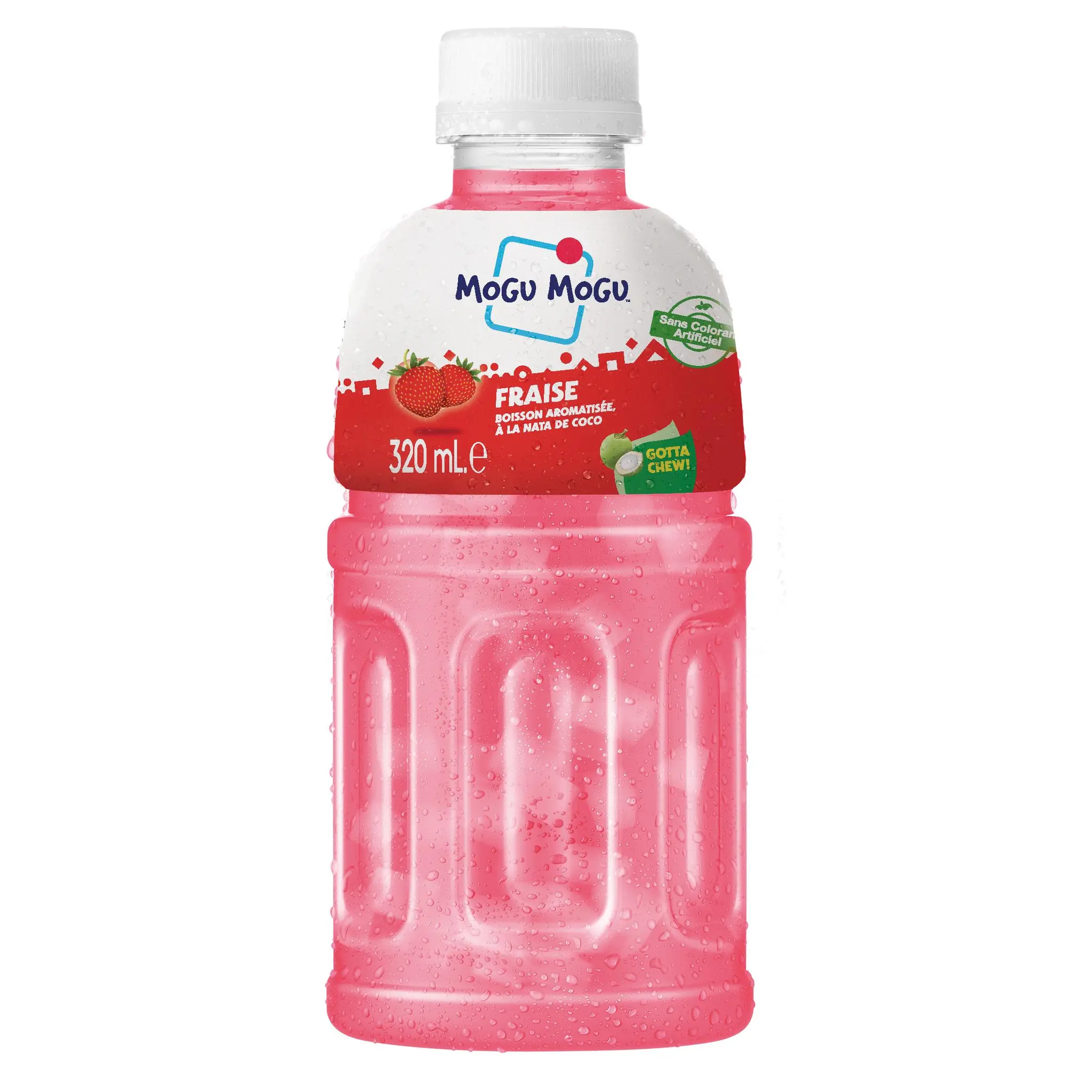 MOGU MOGU Boisson au goût fraise et nata de coco