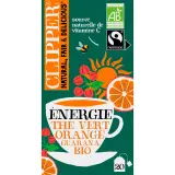 CLIPPER Thé vert énergie à l'orange et guarana bio