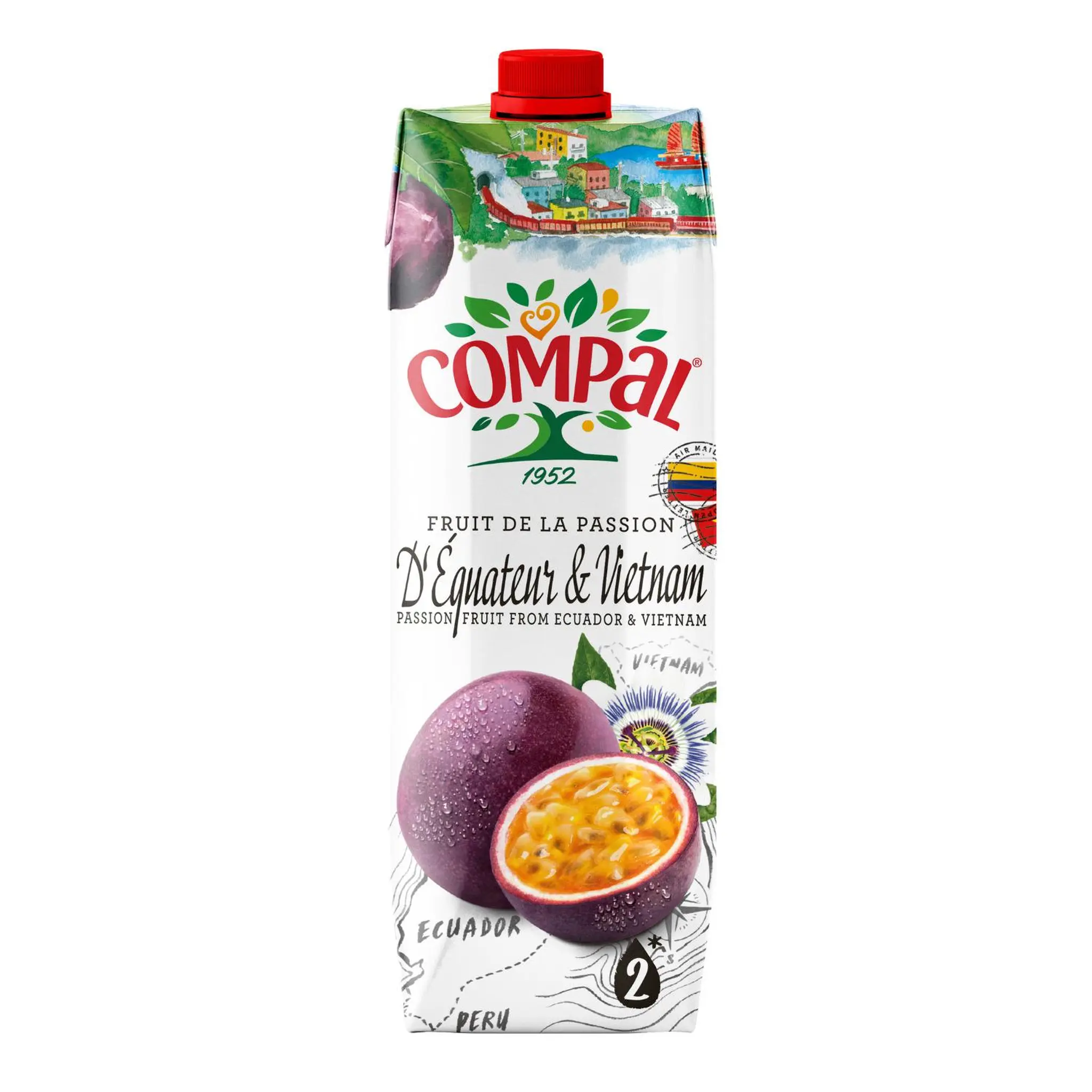 COMPAL Nectar de fruits de la passion brick