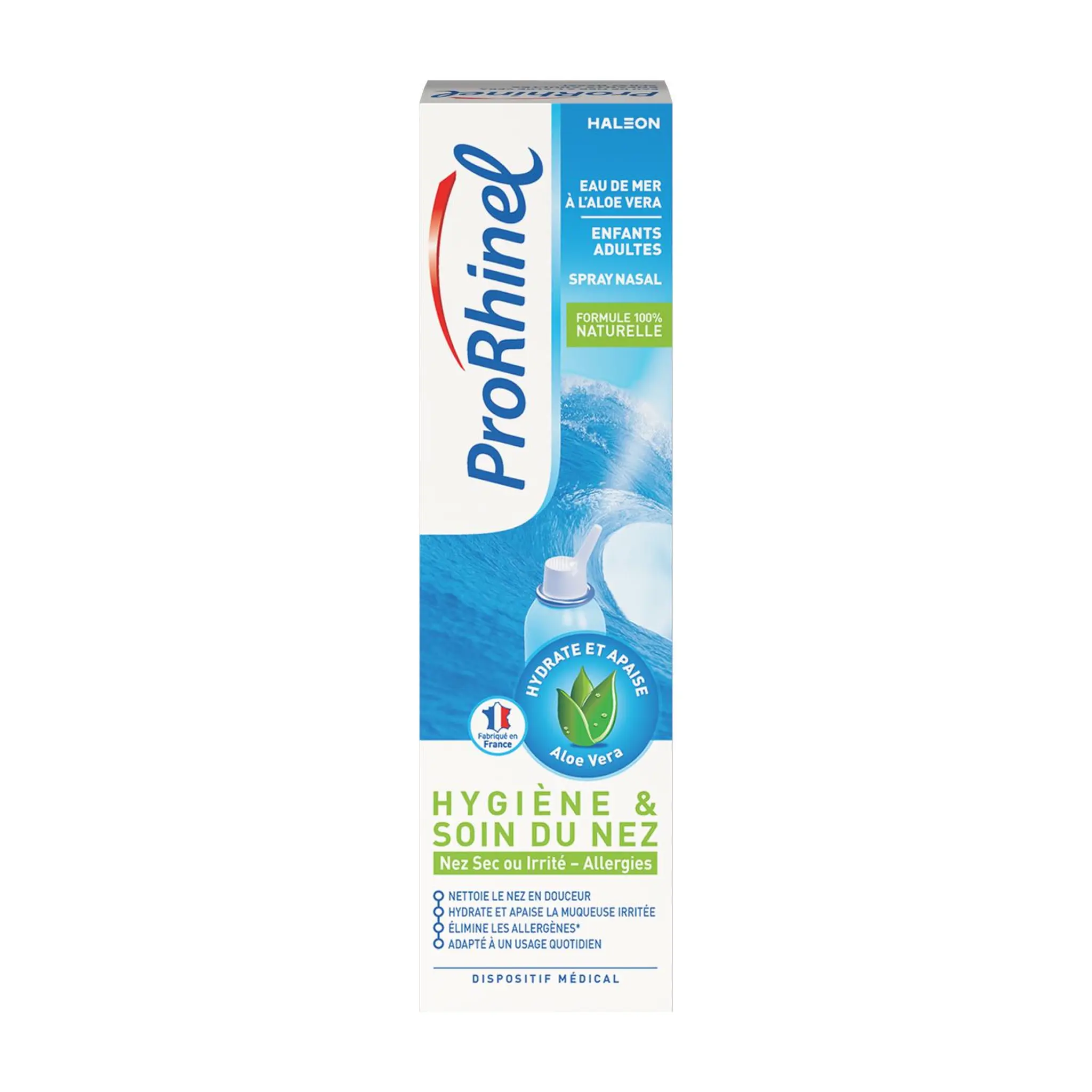 PRORHINEL Hygiène & soin du nez spray nasal à l'eau de mer enfants et adultes