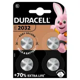 DURACELL Lot de 4 Piles bouton CR2032 lithium 3v