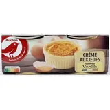 Auchan Crème aux oeufs saveur vanille, 4x100g