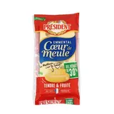 Président Emmental coeur de meule réduit en sel de 30%, 200g