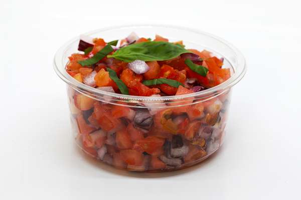 Tartare frais de tomates & basilic à assaisonner (barquette de 200 g), UE et Hors UE