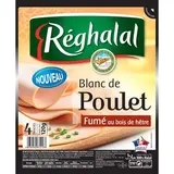 Blanc de poulet fumé halal, Reghalal (4 tranches,120 g)