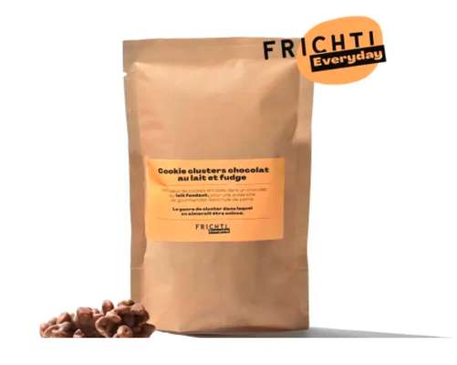 Cookie clusters chocolat au lait et fudge, Frichti (90 g)