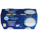 Yaourt à la Grecque brassé nature, U (4 x 150 g)